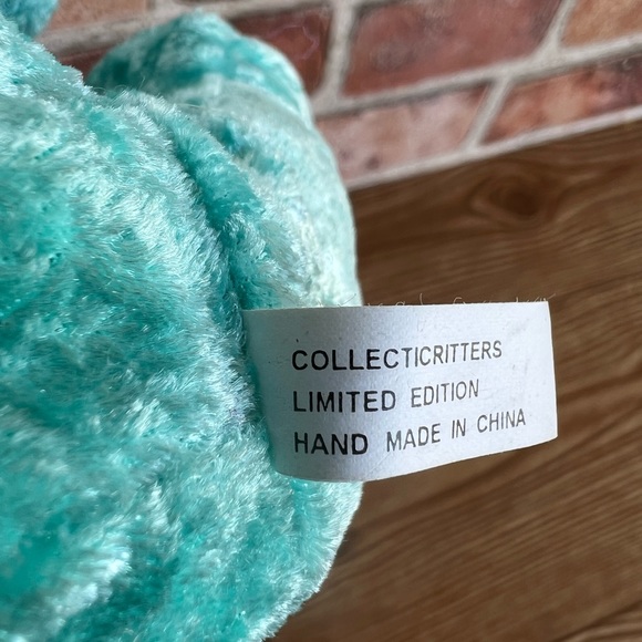 CLASSIC COLLECTICRITTERS - TURQUOISE - JEWEL SERIES - BEAR BEANIE BABY #09403 - Picture 5 of 6